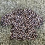 Forever 21  Floral Short Sleeve Cardigan​​​ in Black, Size M​​​​​​​ Photo 2