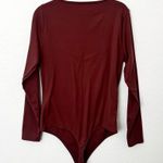 Abercrombie & Fitch [] Brown Sweetheart Neckline Long Sleeve Bodysuit Sz Large L Photo 1