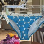 Aeropostale Blue Polka Dot Bikini Bottom Photo 1