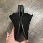 Seychelles  Black Suede‎ Quilted Slip On Mules Women’s Size 6.5 Photo 2