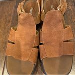 Azaleia Womens Sandals 10 Medium Emerald Whiskey‎ Leather Casual Dress Brown Photo 5