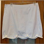 Golftini Skort Shirley Temple Blue Gingham White Scalloped Trim Hidden Zipper Photo 0