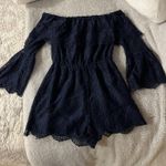 BB Dakota Blue lace romper Photo 0