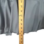 BCBGMAXAZRIA BCBGMaxAzaria Ellyson Mini Dress XXS Blue Chambray Cold Shoulder Swing Baby Doll Photo 12