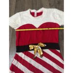 No Boundaries  Womens Christmas Sweater Dress Red White Candy Cane S/CH 3-5 Photo 3