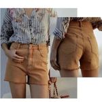 Pilcro Anthropologie Burnt Orange Cut Off Denim Shorts Size 32 Photo 1