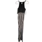 Speechless  Sleeveless Jumpsuit Medium Black and Tan Photo 2
