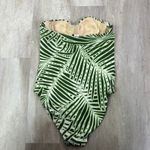 J.Crew Strapless Demi underwire one piece swimsuit palm leaf print Size 4 Photo 3
