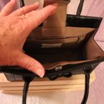 Liz Claiborne Black Tassle Hand Bag Purse Satchel Photo 4