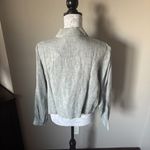 Eileen Fisher  Womens Classic Collar Jacket Linen Petite Large NWT Photo 5