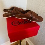 GOLO Criss Slingback Leather Sandal, Size‎ 8, NWT Brown Photo 10