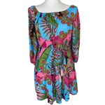 NWT RACHEL ROY FLORAL BOHEMIAN BRAIDED BELT MINI DRESS Green Photo 6