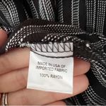 Drew Ruffle Bell Sleeve Striped Blouse Size Medium Black/White Statement Sleeves Photo 4