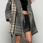 Buffalo ’s I jeans Plaid Fringe Cardigan, Size M Photo 2