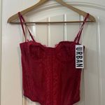 Urban Outfitters Out From Under Modern Love Corset Top In Red Size M Photo 1
