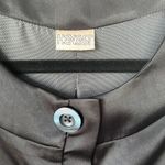 Hengst NYC women’s black Silk jacket Size Medium 50’s retro designer Photo 2