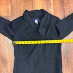 J.Crew  Womens Wool Blend Short Sleeve Cowl Neck Sheath Dress Black Size 0 Zip Up Photo 6