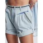 One Teaspoon  Streetwalkers High‎ Waist 80S Fit Denim Shorts Aztec Blue Size 30 Photo 2