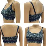 Lucky Brand  Blue Floral Pullover Lounge Bra Not Padded Womens Large Photo 1