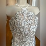 Lulus Beige And Ivory Floral Lace Bodycon Dress Photo 1