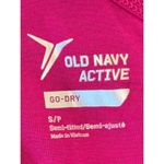 Old Navy  Women's Hot Pink Sleeveless Go Dry Semi Fitted Active Tank Top Small Photo 3