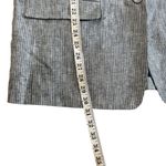 Everlane  The Linen Oversized striped Blazer Gray NEW Photo 9