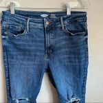 Old Navy Petite Rockstar High Rise Distressed Knees Skinny Denim Jeans Photo 2
