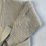 ZARA Neutral Thick Heavy Knit Cardigan Taupe Tan Photo 2