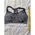 Racerback Sports Bra Gray Black Women's Small Padded Athletic Athlete Photo 4