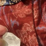 Lucky Brand Mix Print Boho Top. Red turquoise. Size small. Long sleeve Photo 7