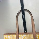 Kate Landry  Women’s Tote Bag 12X6X13.5 Yellow & White‎ Photo 4