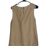 Coldwater Creek  Beige Sleeveless Layered Sequins Detail Blouse Women Sz M Photo 1
