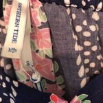 Southern Tide Blouse Blue Night Floral Mackenzie Off The Shoulder Top Sz S NWT Photo 8