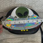 Sleepyville Critters UFO Alien Spaceship Crossbody Bag Purse Black Novelty Photo 5