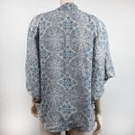 Japna  Blue Bohemian Floral Print Open Kimono‎ Cover Photo 2