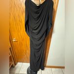 Betsy and Adam  NWT Long 3/4 Sleeve Cowl Neck Drape Back Gown Size 14 A23033 Photo 8