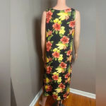 Hilo Hattie The Hawaiian Original Floral Fruit Pineapple Sleeveless Dress Medium Photo 2