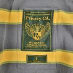 VTG Prvcy CA Full Zip Hoodie Jacket Womens Large Green Yellow Distressed Thick Photo 6