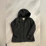 st. john's bay  Womens Charcoal Wool Cashmere Blend Hood Coat
Zip Pea Coat size M Photo 3