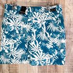 Beau Dawson Skort Size 16 Peacock Blue & White with Front & Back Pockets Photo 1