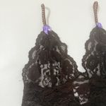 Foxers Cami Bralette Brown Floral embroidery Lace Camisole Size Small Size M Photo 3