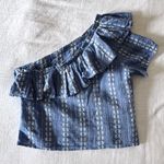 Splendid One Shoulder Ruffle Top - Medium Photo 2