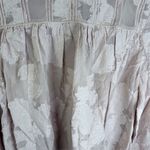 Wilfred Aritzia  Lourdes Women's Pink Floral Sheer Long Sleeve Blouse Size Medium Photo 4