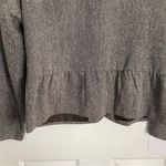 Apt. 9  Brown Wool Blend Blazer with Modern Mandarin Collar Size 14 tweed office Photo 6