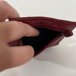 wilson's leather  Billfold in Red Leather with snap closures and zip pockets Photo 4