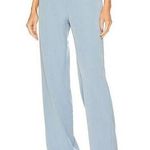 We Wore What New Women's Blue Storm Relaxed Wide Leg Suiting Twill Trouser Pants 0 Photo 0