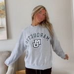 Cute Grey Marquette University Crewneck Sweatshirt Size XS Photo 0