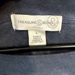 Treasure & Bond NWT Mineral Wash Navy Crewneck Sweater - Size: Large Photo 2