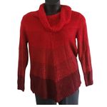 Apt. 9  Women's Ombre Knit Cowl Neck Sweater - Red Burgundy - Size Medium NWOT Photo 1