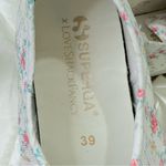 Superga  X LoveShackFancy Floral Sneakers Ribbon Laces Low Top Size 8 Coquette Photo 12